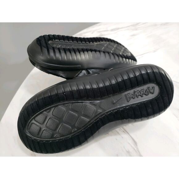 Nike Burrow SE Triple Black Slides Sandal Fur Lined Slip On Slipper House Shoes - Picture 6 of 8